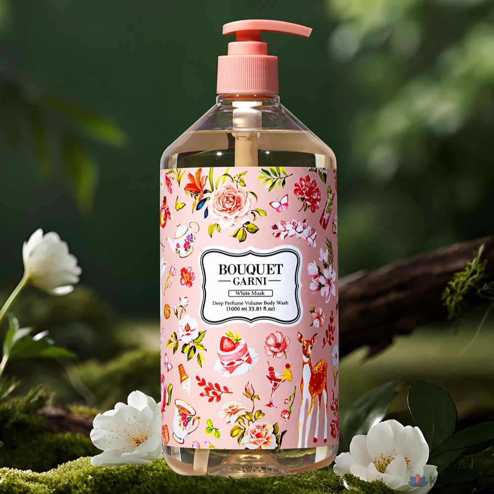 Гель для душа Bouquet Garni Deep Perfume Volume Body Wash White Musk, 1 л, 1 шт.