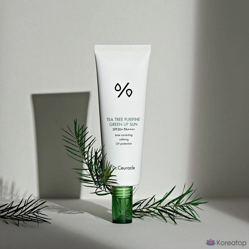 Солнцезащитный крем Dr. Shuracle Tea Tree Purifying Green Up Sun, 50 мл, SPF50+, 1 шт.