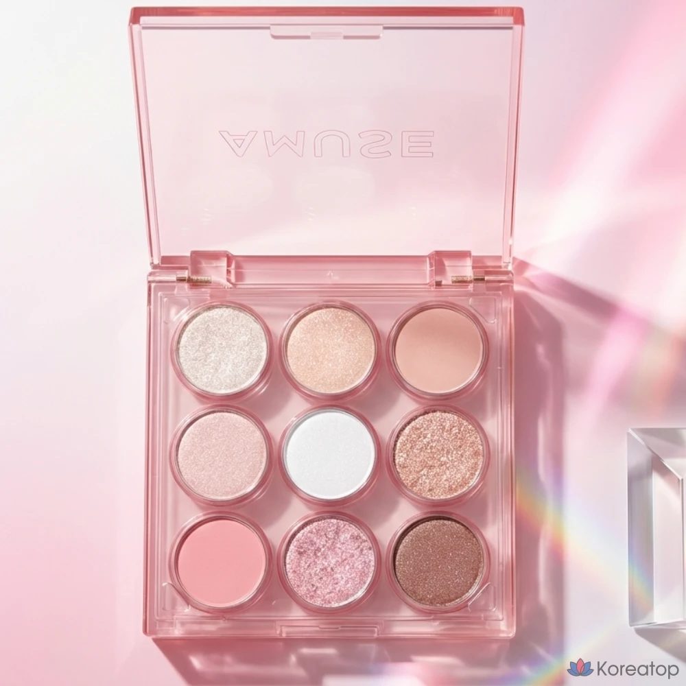 Палетка теней для век Amuse 0,19 унции (0,6 г) x 9, оттенок Peach Garden, 1 шт.