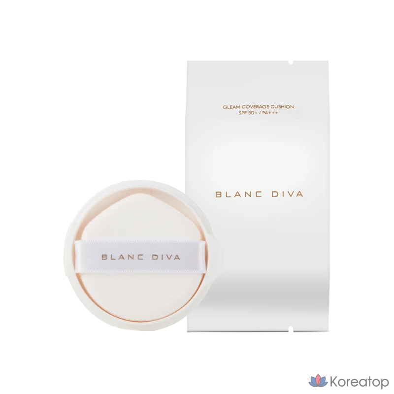 Сменный блок тонального крема VDL Blanc Diva Glim Coverage Cushion, № 23, натуральный бежевый, 1 шт., фото 2