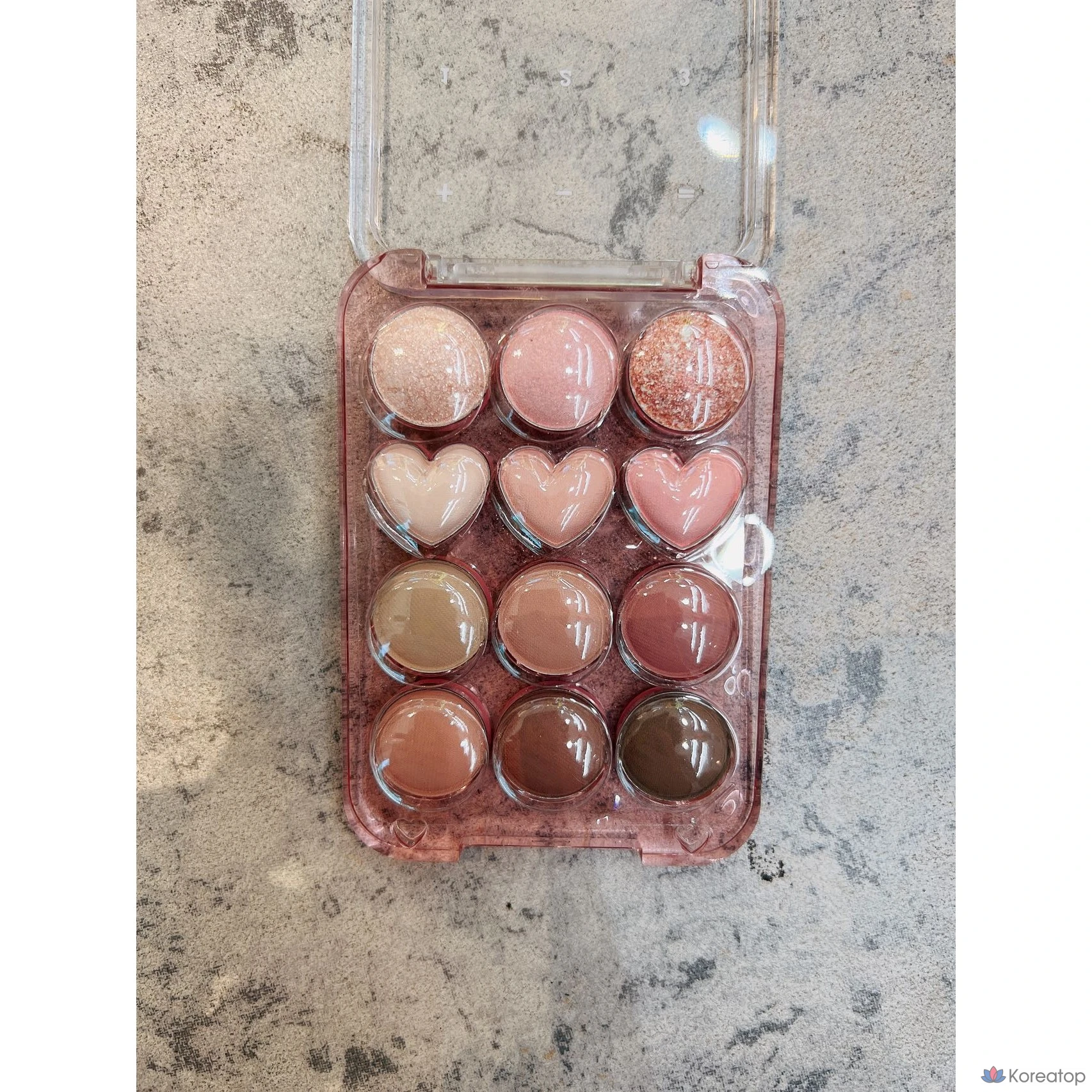 Палетка теней Colorgram, 12 цветов, 2 цвета, 04 Bomb Plus Cool, 1 шт., фото 3