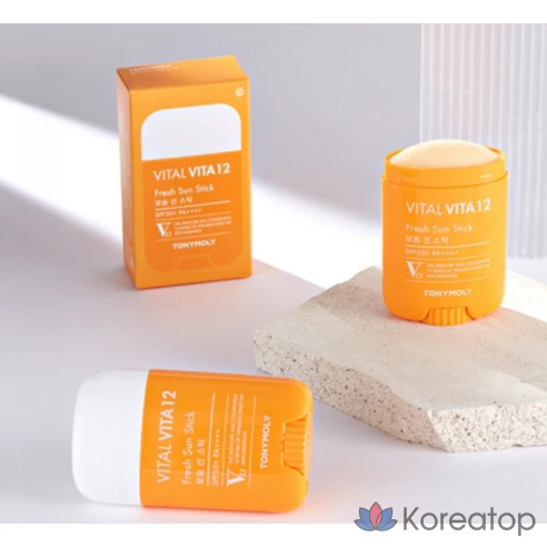 Солнцезащитный стик Tony Moly Vital Vita 12 Fresh Sun Stick SPF50+ PA++++, 22 г