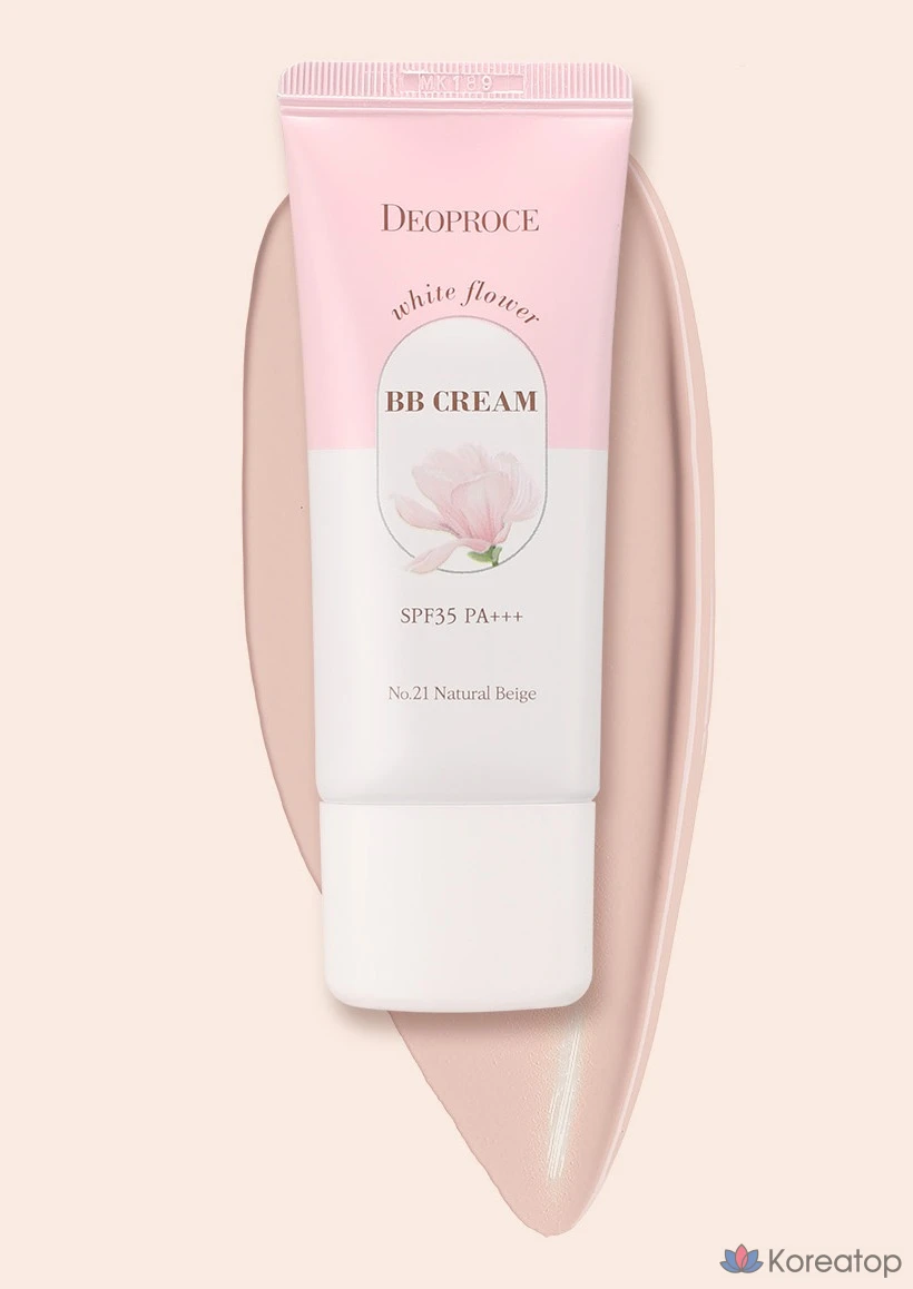 BB-крем Deoproce White Flower SPF35 PA+++, № 21 Натуральный бежевый, 30 г, 1 шт., фото 2
