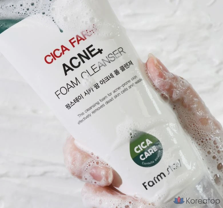Пенка для умывания FarmStay Cica Farm Acne Foam Cleanser, 180 мл, 1 шт.