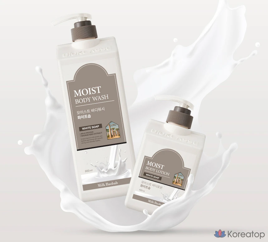 Лосьон для тела Milk Baobab Moist Body Lotion White Soap, 400 мл, 1 шт., фото 2