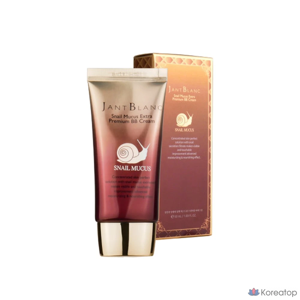 Jant Blanc Snail Premium BB Cream Увлажняющий BB-крем с эффектом сияния и покрытия, 50 мл, 1 шт.