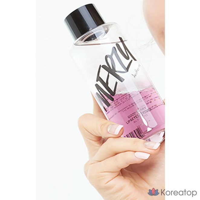Средство для снятия макияжа с губ и глаз MERZY Good Berry, 1 шт., 210 мл