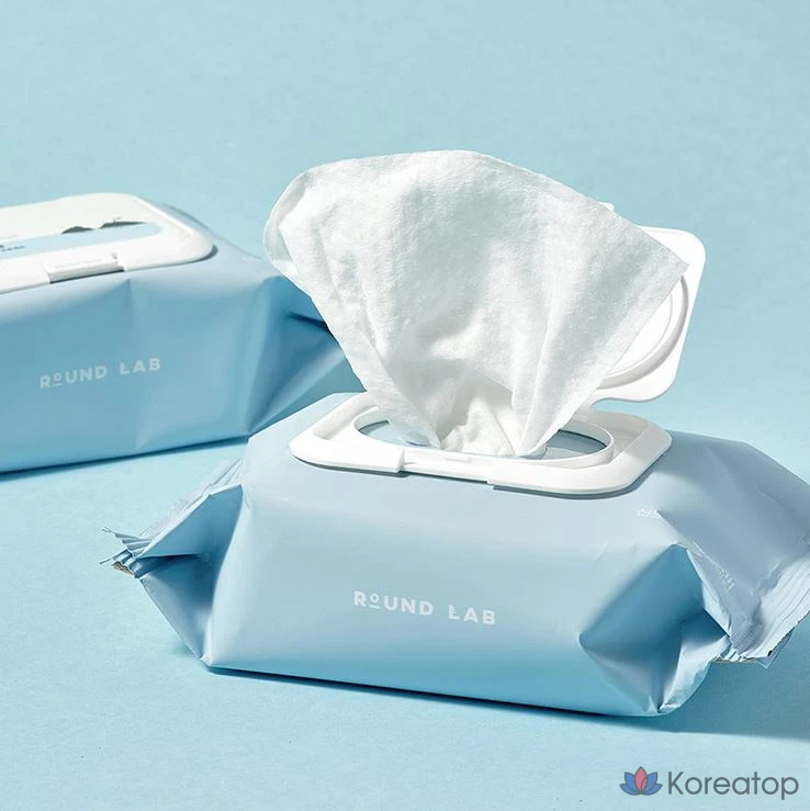 Салфетки для умывания Round Lab 1025 Dokdo, 30 листов, 1 упаковка.