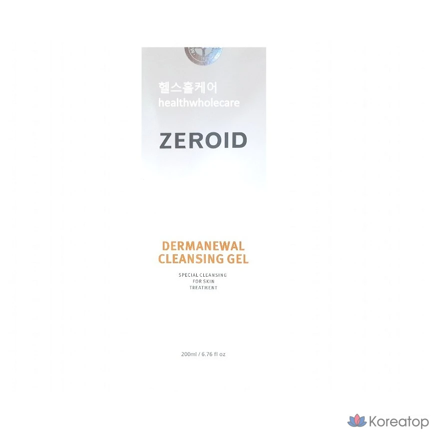 Очищающий гель ZEROID Dermanual, гель для умывания с низким уровнем раздражения, 200 мл, 1 шт.
