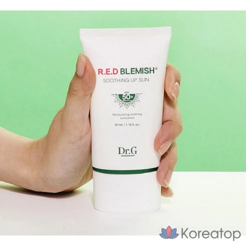Солнцезащитный крем для чувствительной кожи Dr.G, 35 мл