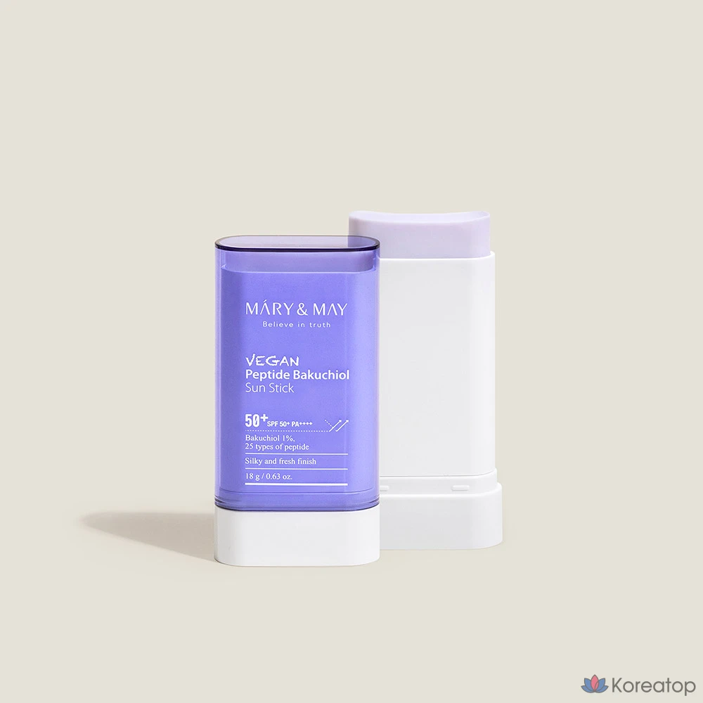 Солнцезащитный стик Mary&amp;May Peptide Bakuchiol Sun Stick SPF50+ PA++++, 1 шт.