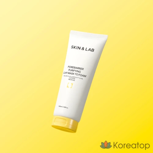 Очищающая глиняная маска для пор SKIN&LAB, превращающаяся в пену, 3 шт., 100 мл, фото 4