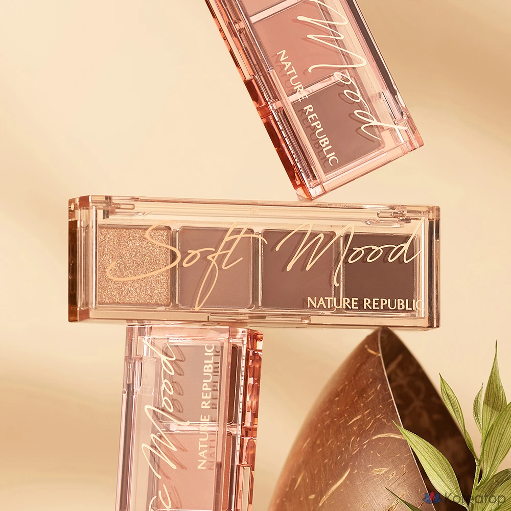 Палитра цветов Nature Republic Daily Basic, 4 оттенка, 06 Soft Brown, 1 шт.