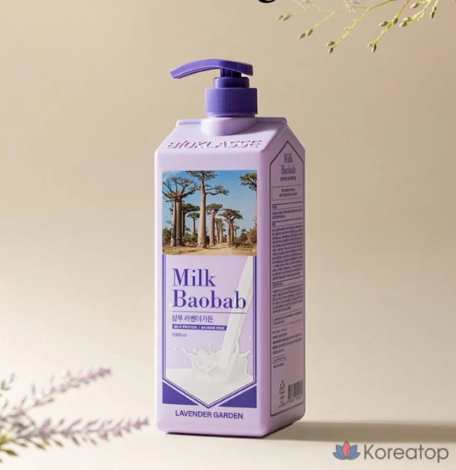Шампунь Milk Baobab с ароматом лаванды, 1 л, 1 шт.