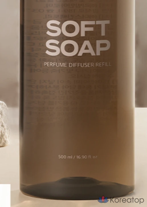 Сменные насадки для парфюмерного диффузора Kundal (2 шт.) + фибровые палочки (14 шт.), мягкое мыло, 500 мл, 1 комплект.