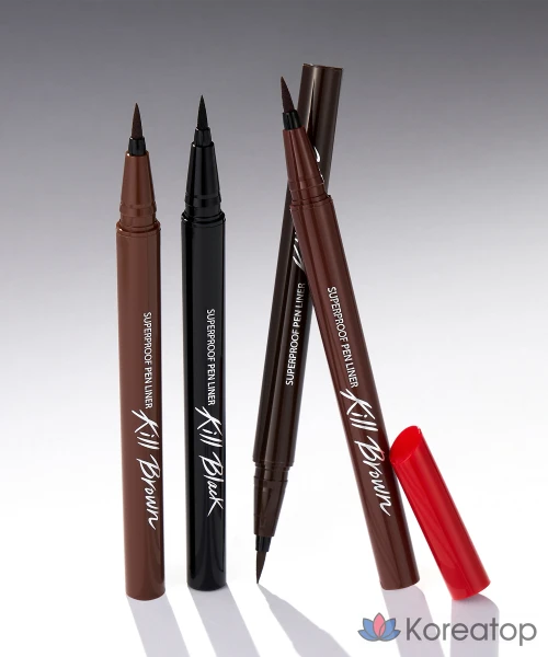 Ручка-лайнер Clio Superproof Pen Liner, 001, черная, 1 шт.