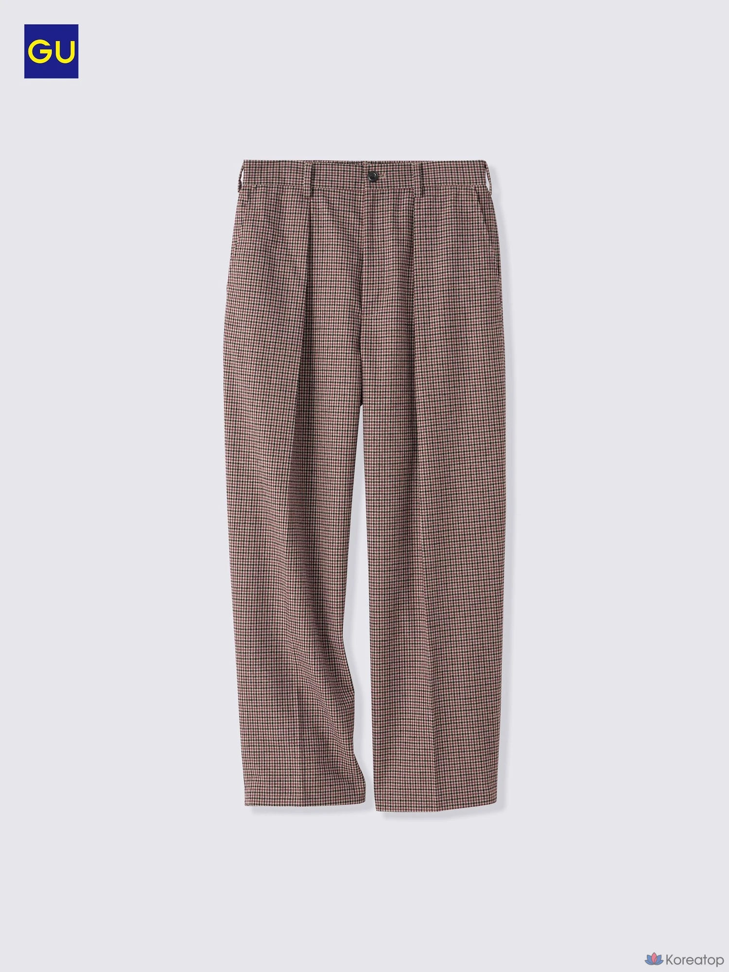 Брюки Uniqlo Check Tuck Tapered Pants