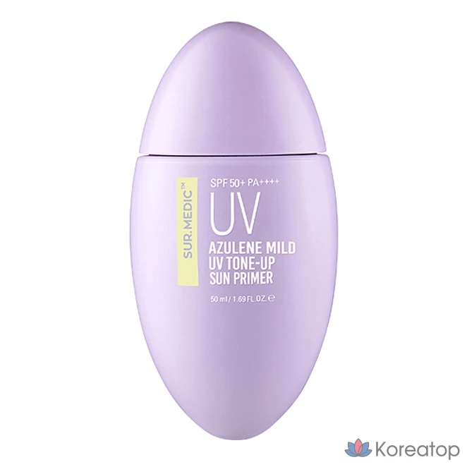 Солнцезащитная основа под макияж SUR.MEDIC+ Azulene Mild UV Tone-Up Sun Primer SPF50+ PA++++ 50 мл, 1 шт.