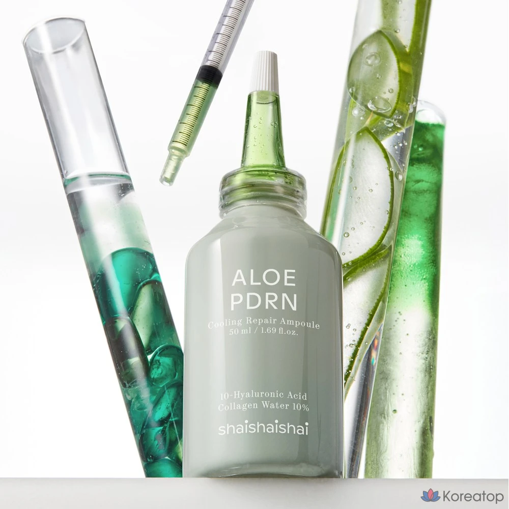 Ампульная сыворотка SHAISHAISHAI Aloe PDRN Cooling Repair Ampoule, 50 мл, 1 шт.