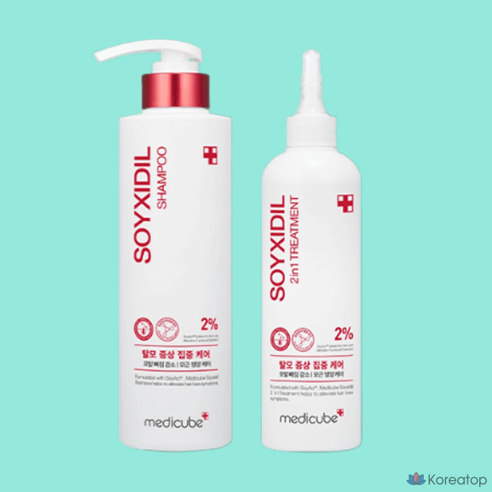 Набор Medicube Soy Cidil из 2 предметов (шампунь + средство для ухода), 1 комплект, фото 2