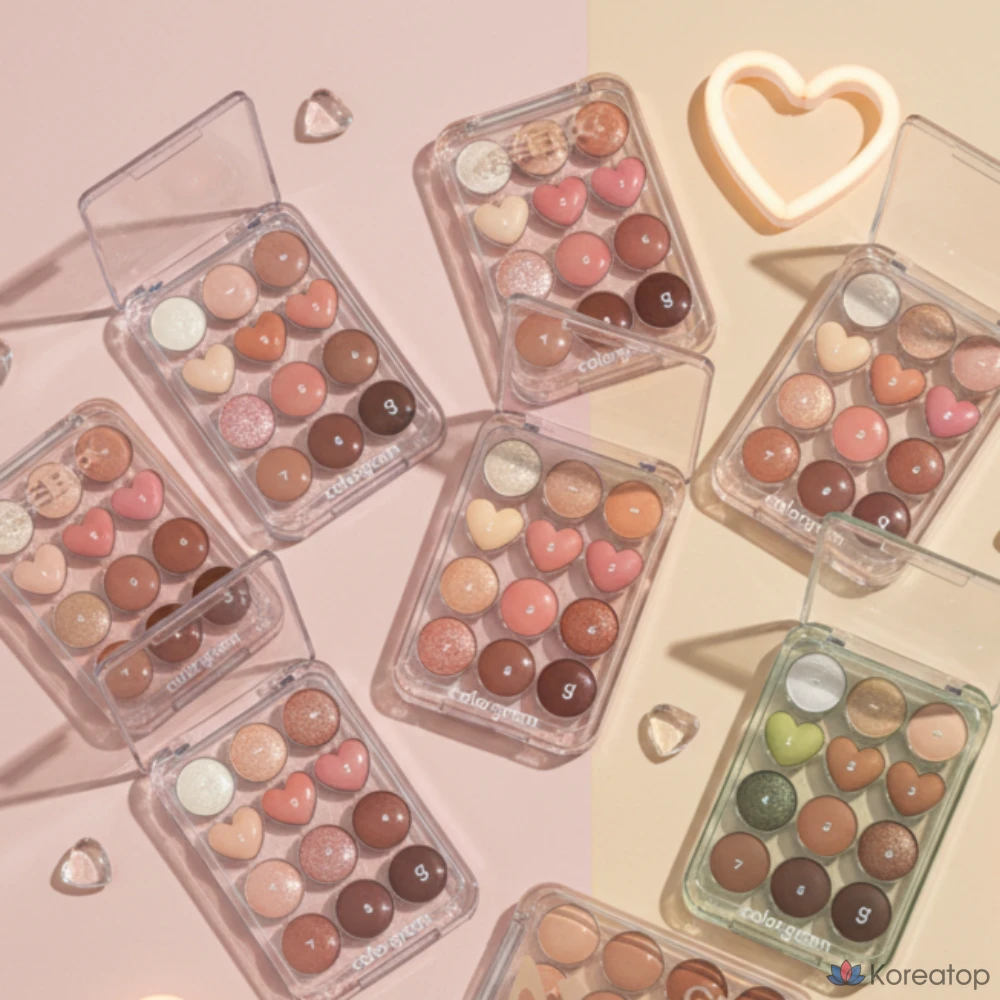 Палетка теней Colorgram Nuntorial Eye Palette, оттенок 05 Blossom + Coral is Love, 9.9 г, 1 шт.