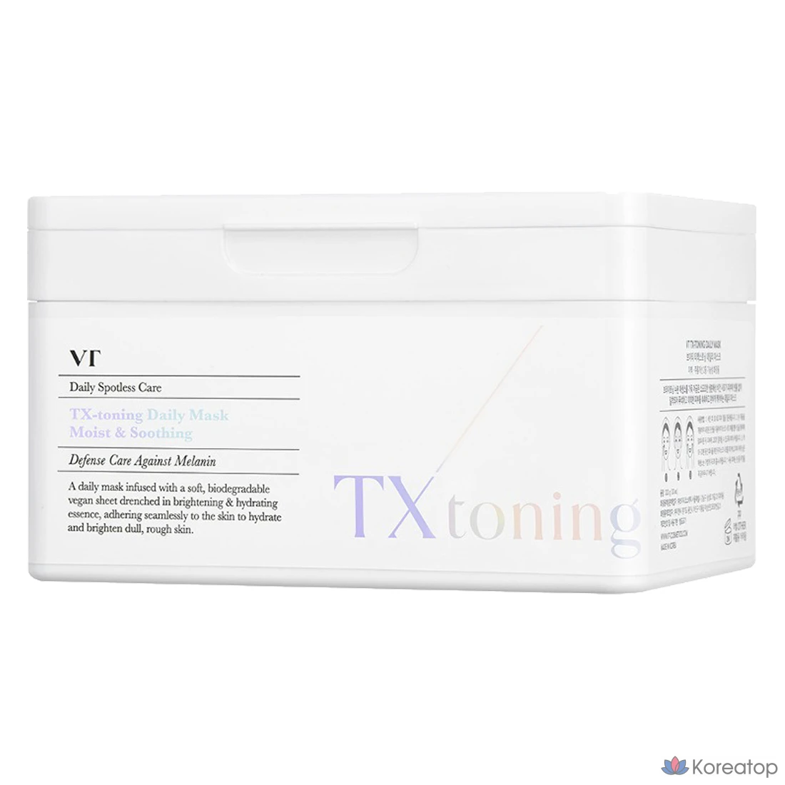 VT Cosmetics TX Тонизирующая маска для ежедневного использования, 30 штук, 1 упаковка