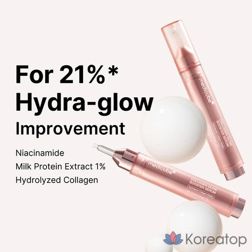 Сыворотка Medicube Collagen Glow Booster, смесь пурина и коллагена, для тусклой кожи