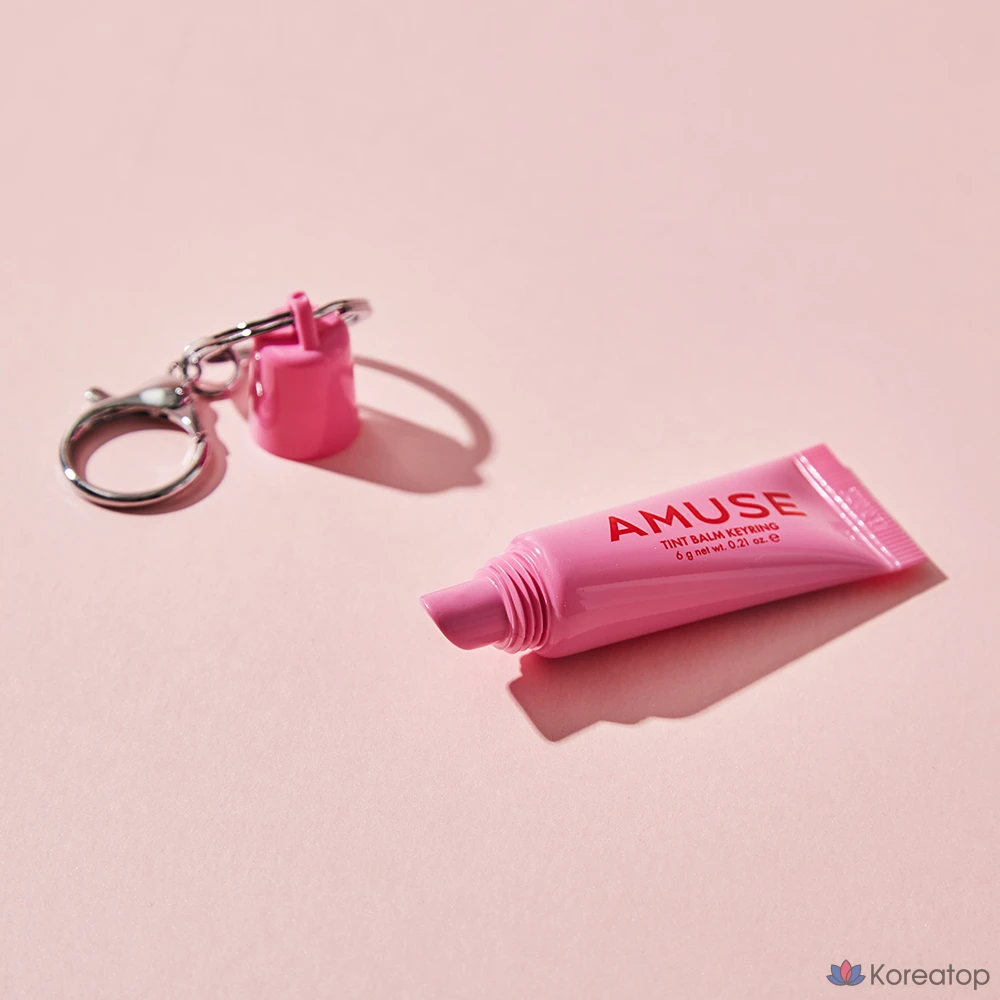 Бальзам для губ AMUSE Tint Keyring Lip Balm, 02 Happy Girl, 6 г, 1 шт.