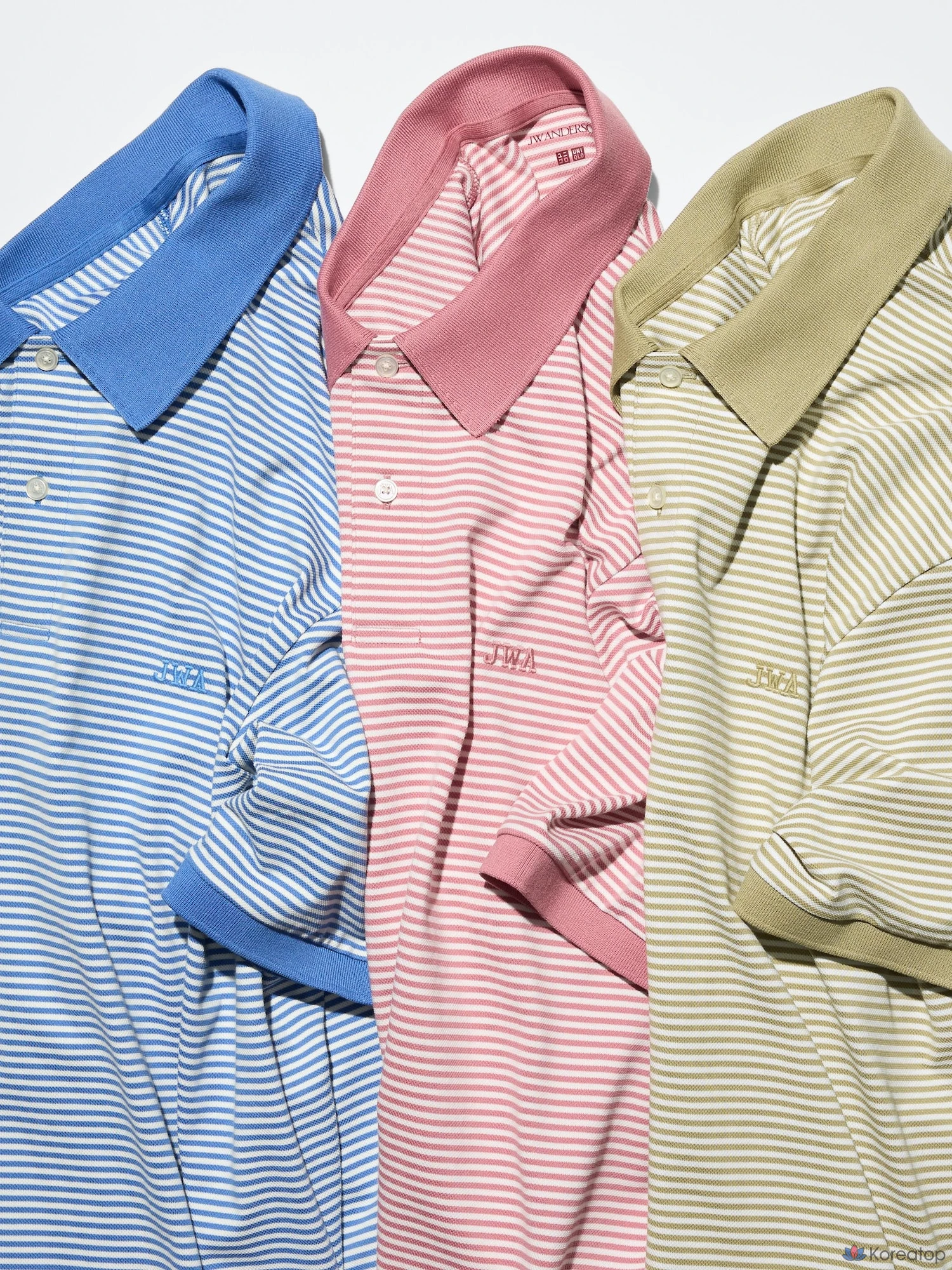 Поло Uniqlo Dry Pique Striped Polo Shirt (Narrow)