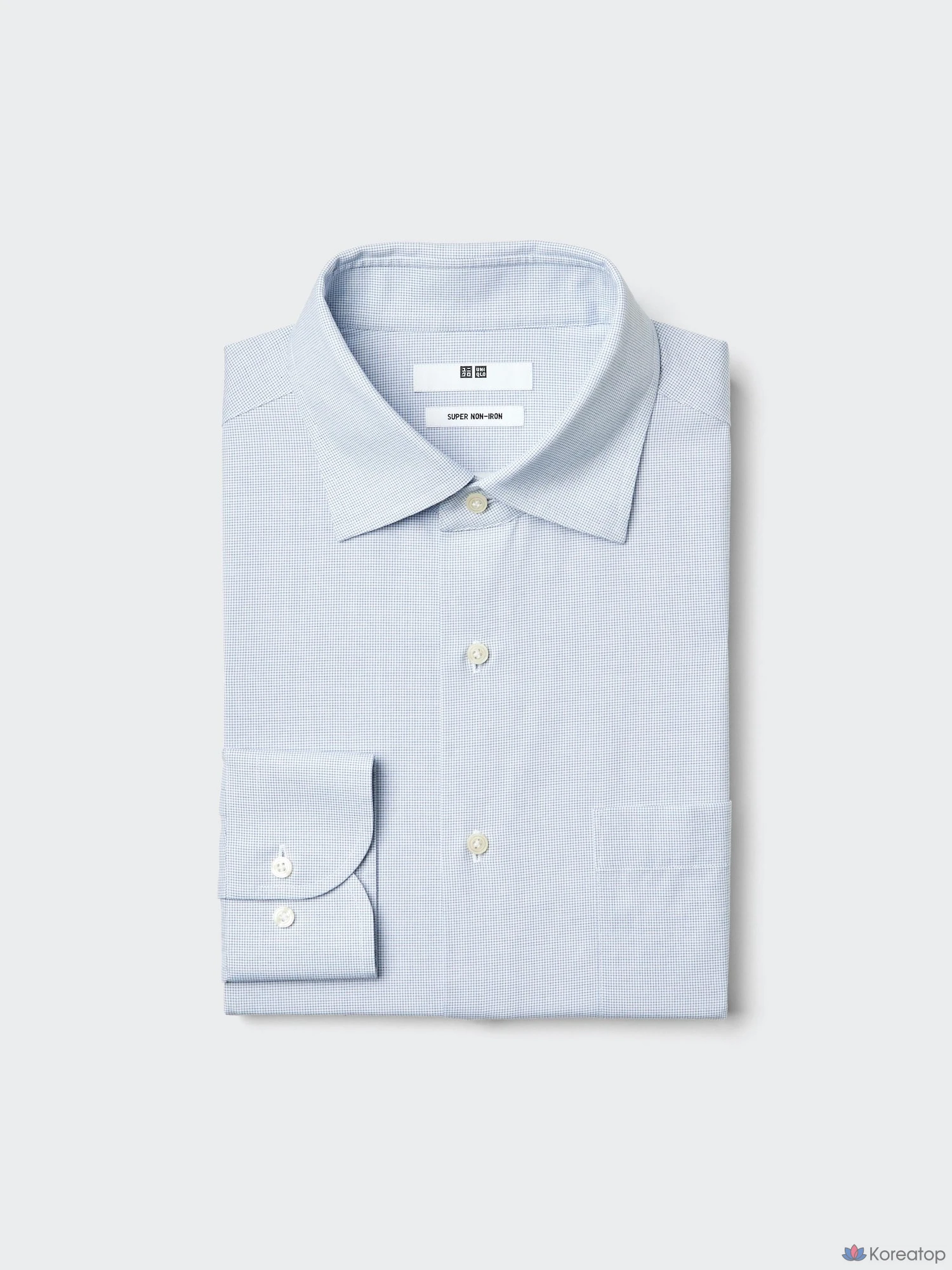 Рубашка Uniqlo Super Non-Iron Shirt (Semi Wide Collar), в клетку