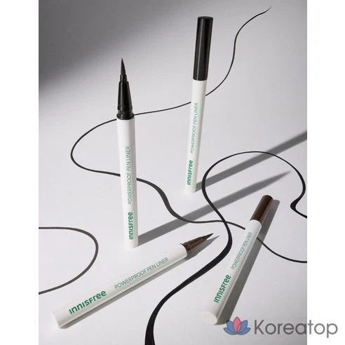 Водостойкая подводка-кисть Innisfree Powerproof Brush Liner коричневая