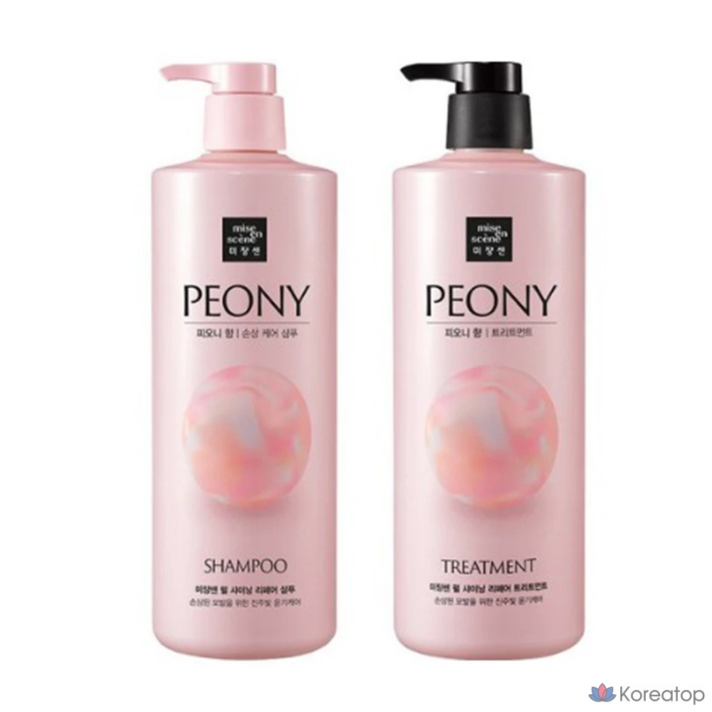 Mise en Scene Pearl Shining Repair Perfume Shampoo 1 x + Treatment 1 x Peony Scent 1000ml
