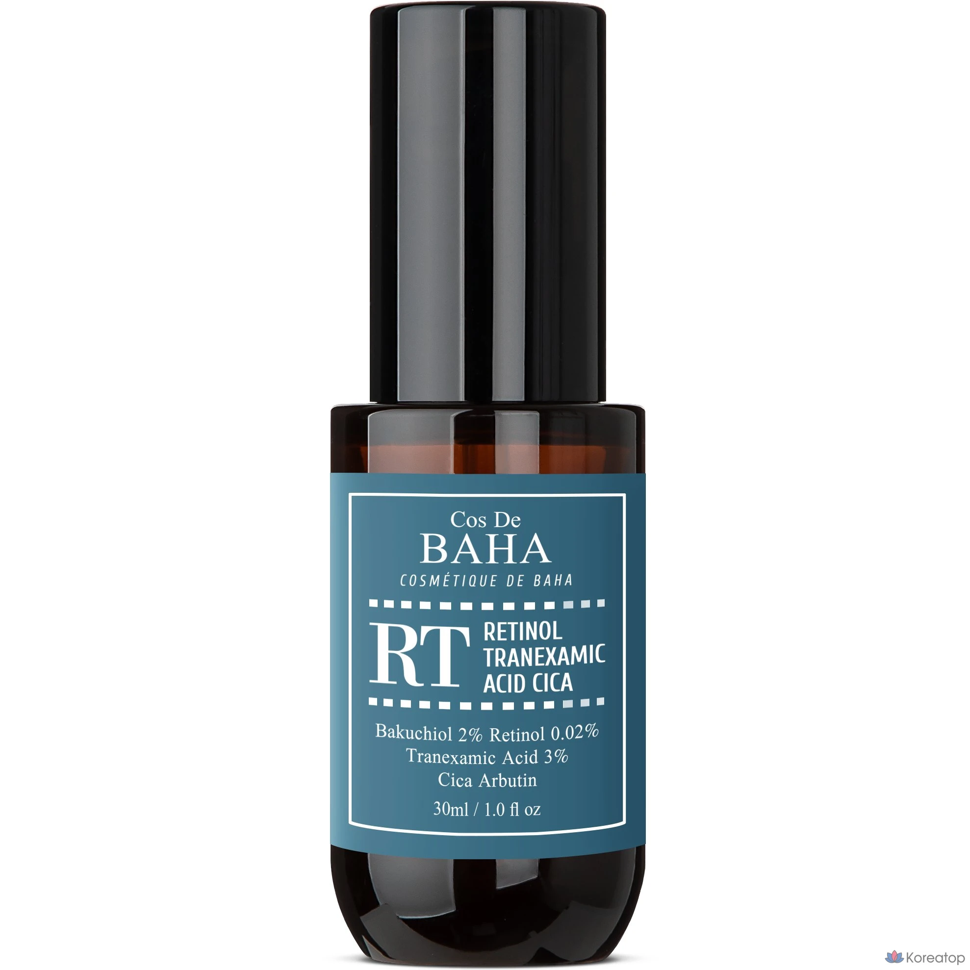 Cos De Baha Pure Retinol Cica Bakuchiol Tranexamic Acid Arbutin Whitening Elasticity Serum, 30 мл, 1 шт.