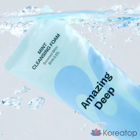 Очищающая пенка Mamonde Amazing Deep Mint