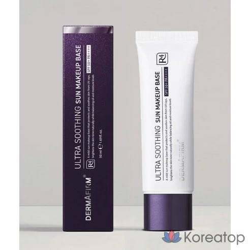 Успокаивающая солнцезащитная база под макияж Dermafirm Ultra Soothing Sun Makeup Base R4, фото 4