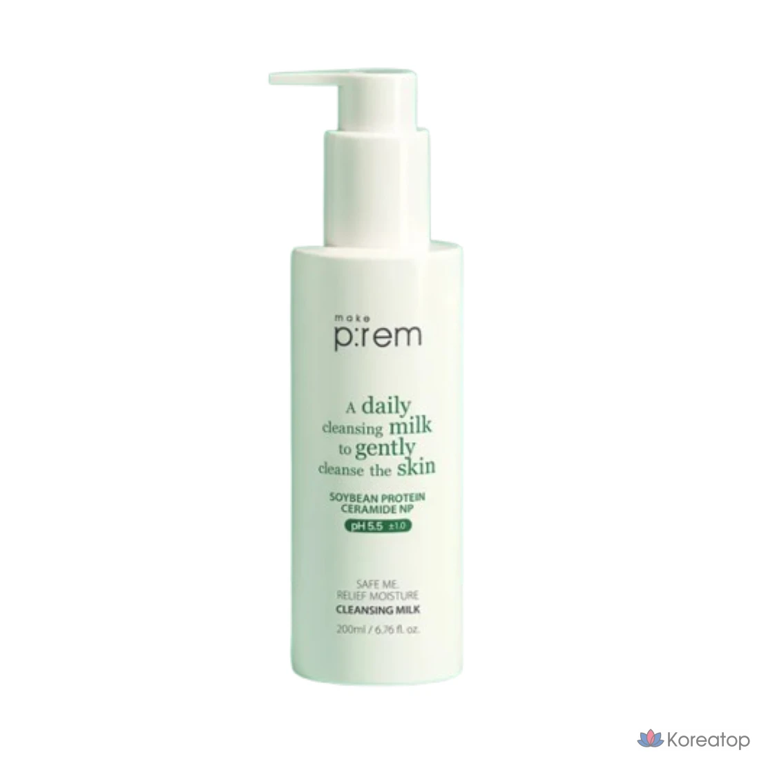 Очищающее молочко MAKE P:REM Safe Me Relief Moisture, 200 мл, 1 шт.