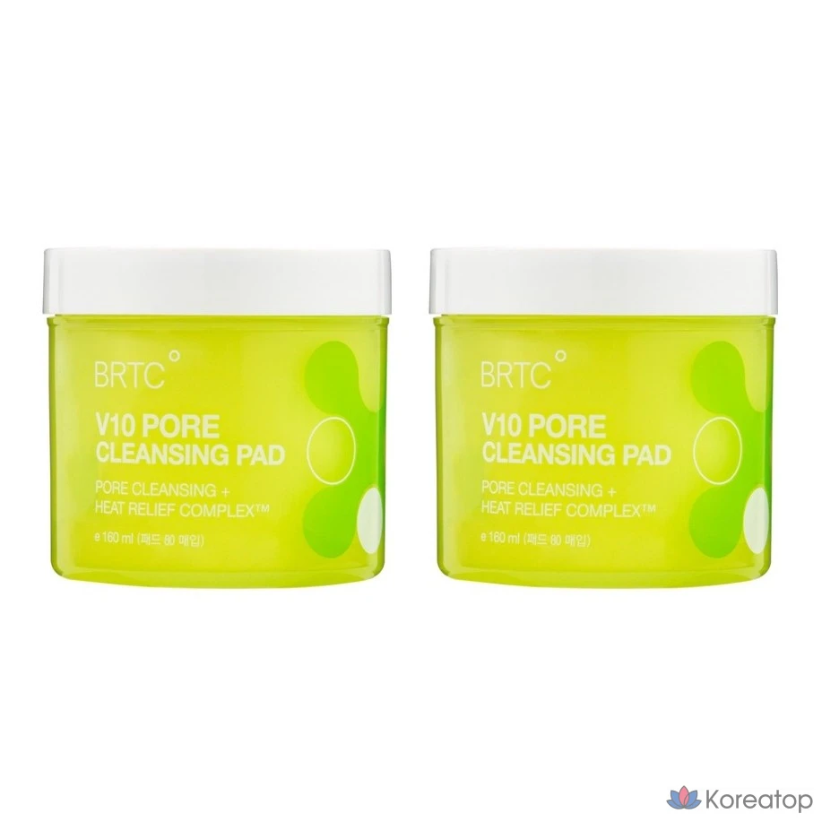Очищающие подушечки для пор BRTC V10, 1 упаковка, 2 упаковки