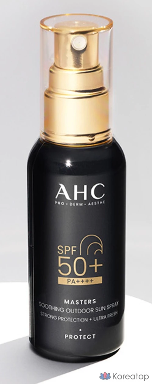Успокаивающий солнцезащитный спрей для улицы AHC Masters SPF50+ PA++++, 55 мл, 1 шт.