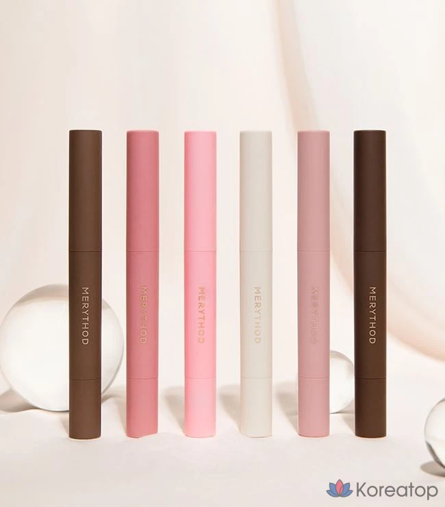 Двухцветные тени для век Merythod, оттенок 07, сиренево-коричневый, 1 шт.