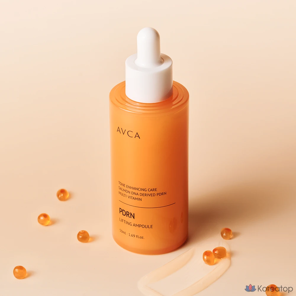 Ампула AVCA PDRN с мультивитаминами для отбеливания и повышения эластичности кожи, 50 мл, 1 шт.