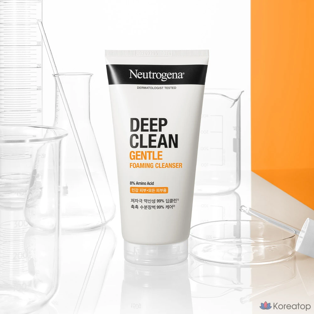 Пенящееся очищающее средство Neutrogena Deep Clean Gentle, 150 г, 1 шт., фото 4