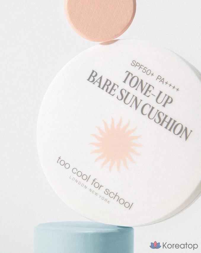 Солнцезащитный крем Too cool for school Tone Up Bare Sun Cushion SPF50+ PA++++, 15 г, 1 шт., фото 3