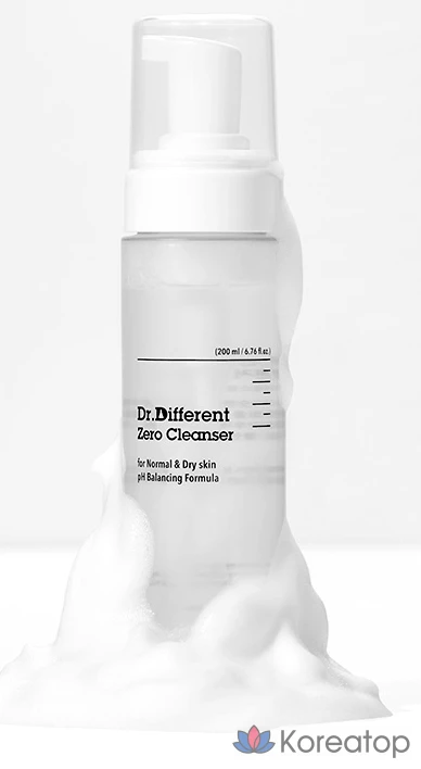 Очищающее средство Dr. Different Zero для нормальной и сухой кожи, 200 мл, 1 шт.
