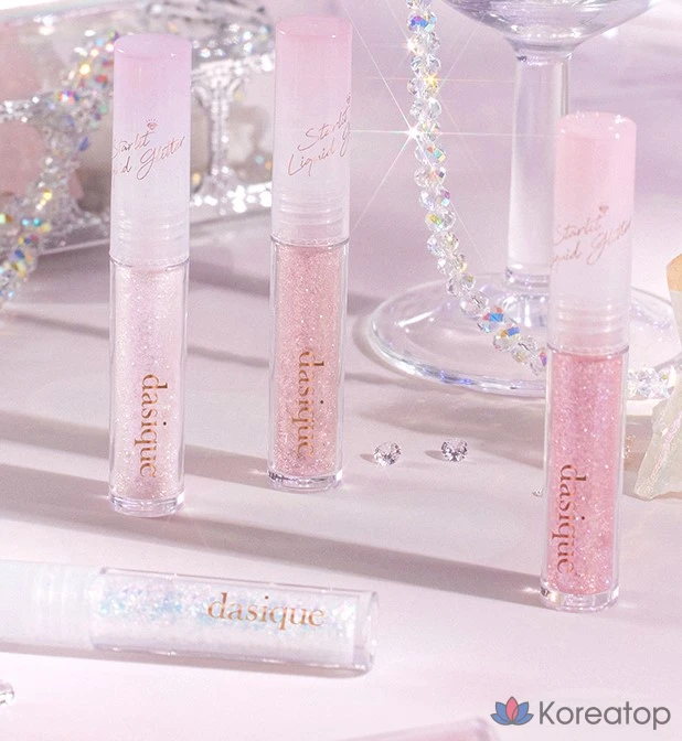 Жидкий глиттер Dasique Starlit Jewel Liquid Glitter, оттенок 04 Rose Quartz, 1.8 г, 1 шт., фото 4