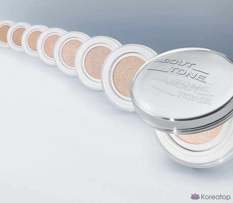 Кушон ABOUT TONE Skin Layer Fit Cushion Refill, оттенок 22.5 Beige, 13 г, 1 шт., фото 4