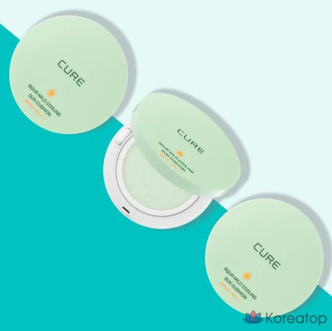 Солнцезащитный кушон KIM JEONG MOON Aloe La Sense Loe Cure Aqua Mild Cooling Sun Cushion SPF50+ PA++++ Refill, 25 г, 1 шт.