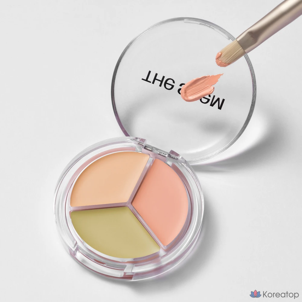 Консилер The Saem Cover Perfection Triple Pot Concealer Glow, оттенок 19C, 6 г, 1 шт.