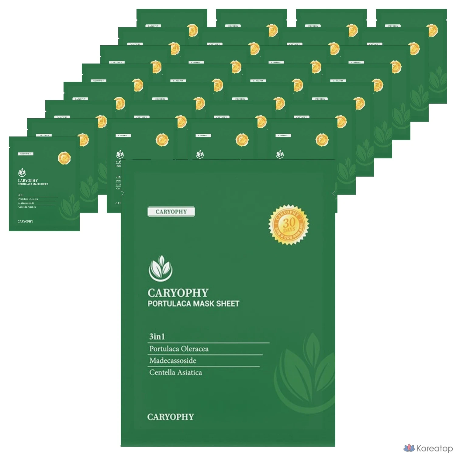 Тканевые маски для лица CARYOPHY Fortuna, 10 штук, 4 упаковки.