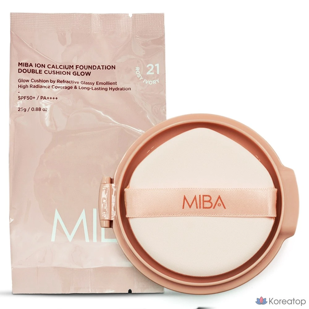 Miba Wang Cushion Latest Season 3 Miba Ion Calcium Foundation Double Cushion Glow Refill No. 21, 1 шт., No. 21 Refill