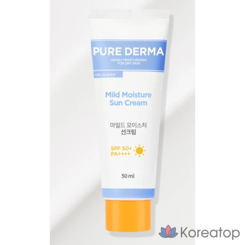 Солнцезащитный крем для тела Pure Derma Mild Moisture SPF50+ PA++++, 50 мл